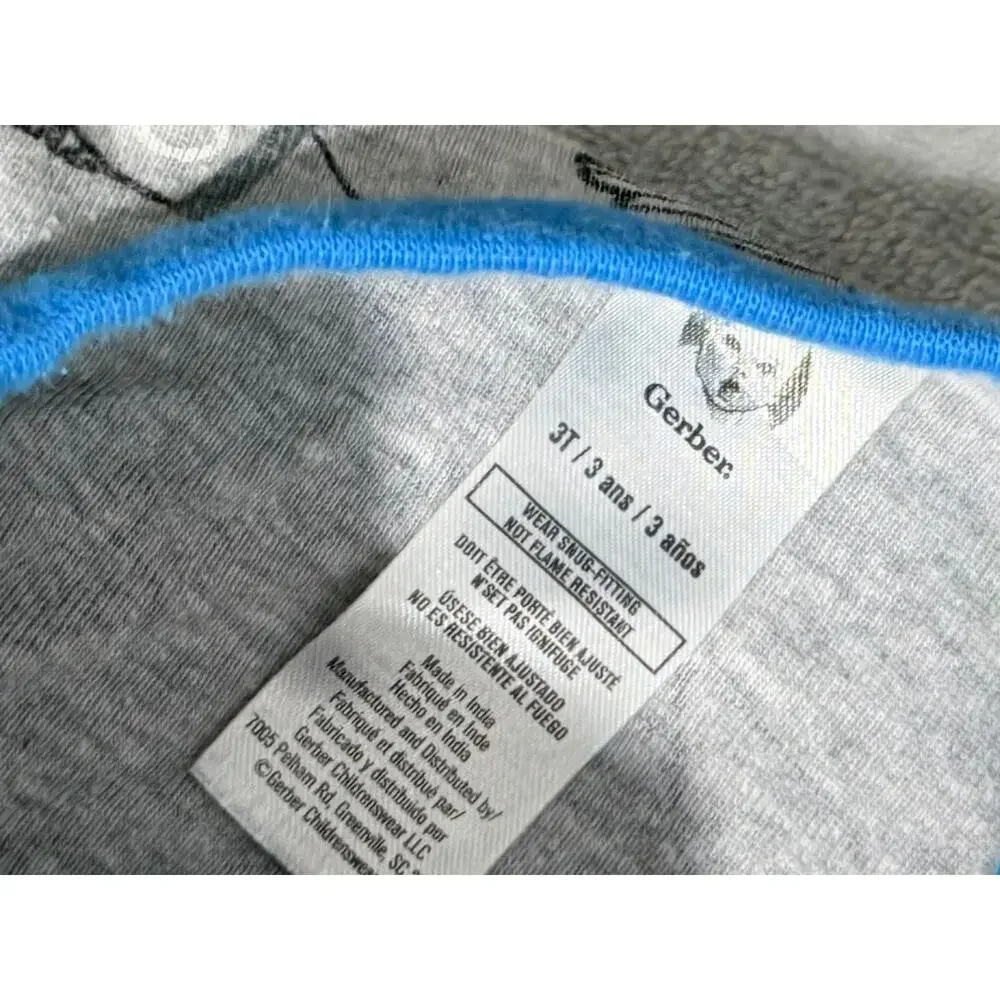 Carter's Gerber 6 Piece Pajama Set Bundle Toddler Size 3T